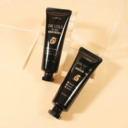 Masque Peel-Off Or 24K à la Bave d'Escargot — Soie Dorée