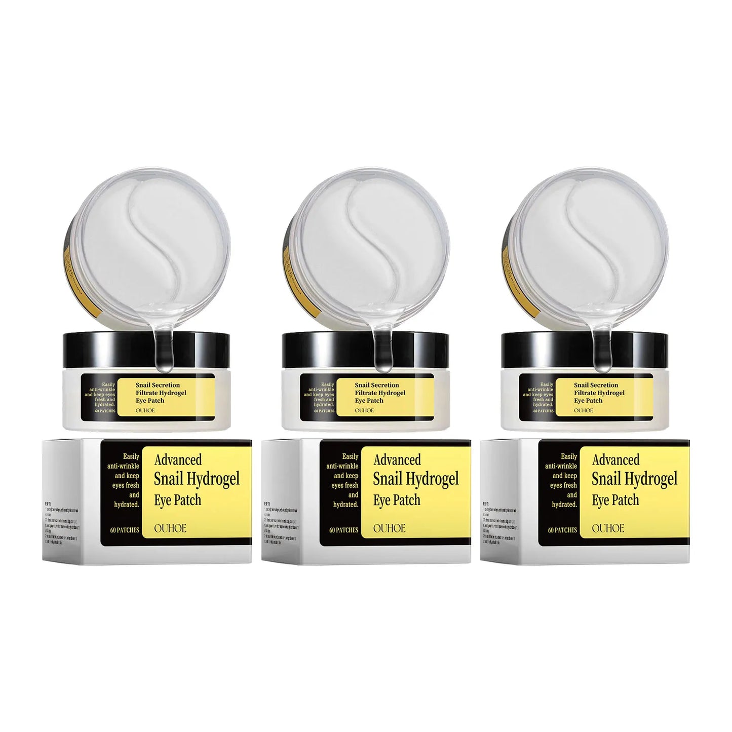 Snail Eye Mask Moisturizing Eye Patches Firming Lifting Puffiness Remove Dark Circles and Eye Bags Eyes Skincare Products