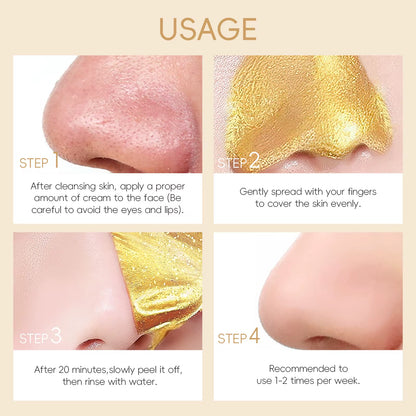 Masque Peel-Off Or 24K à la Bave d'Escargot — Soie Dorée